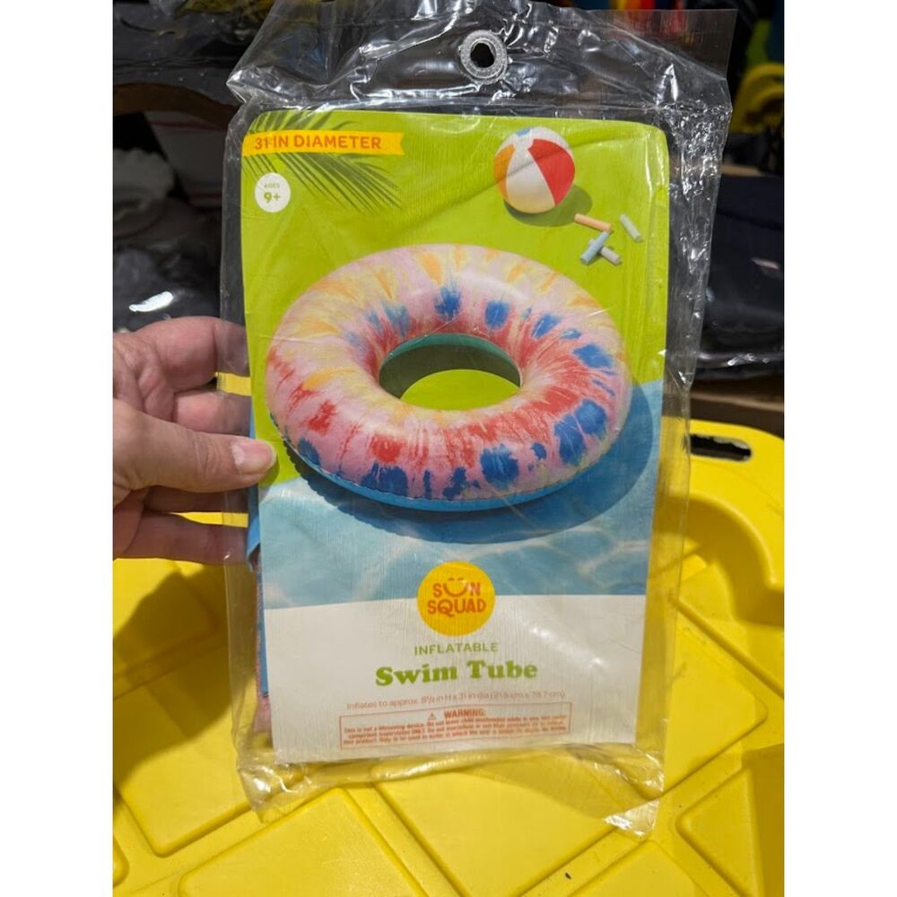 Sun Squad inflatable swim tube.
